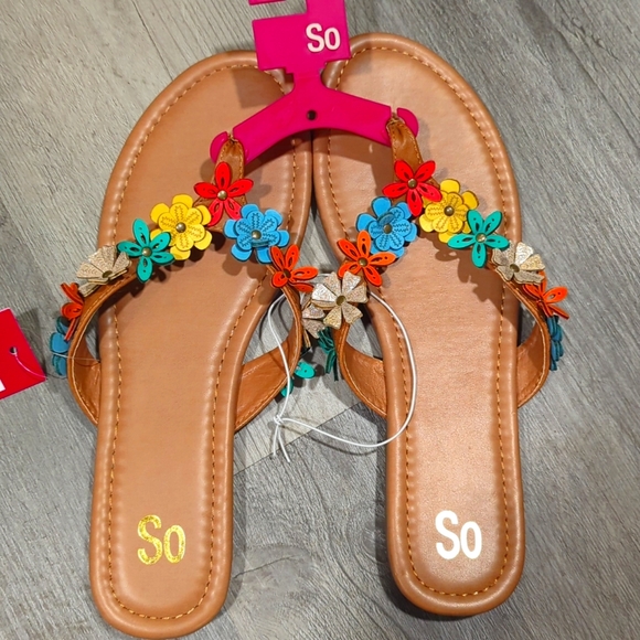 SO Shoes - Floral Sandals
